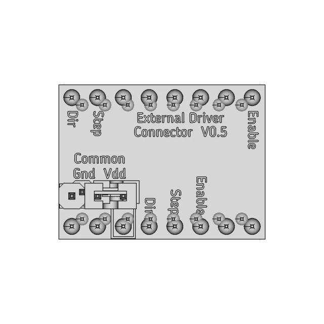 External Stepper Driver Connector Board | High-Quality CAD Model
