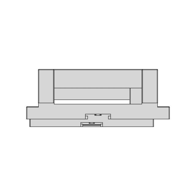 Din Rail Plastic Enclosures Box Brt-80006 | High-Quality CAD Model
