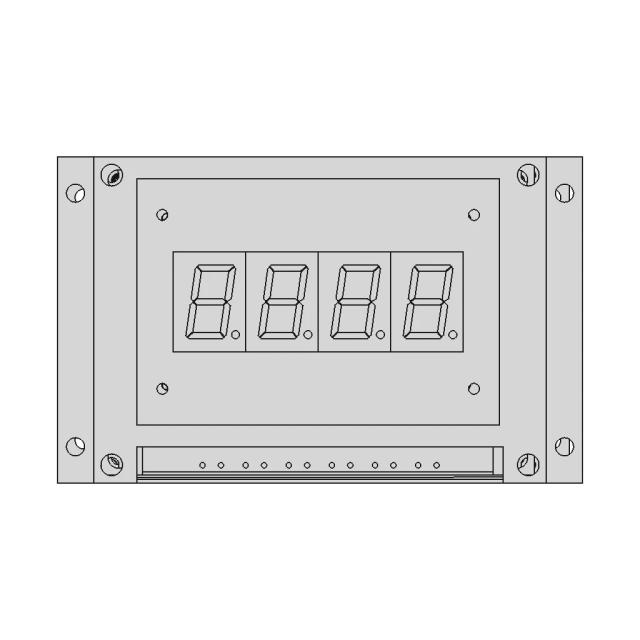 Nmea Buffer With 7 Segment Display - Downloadable CAD Representation