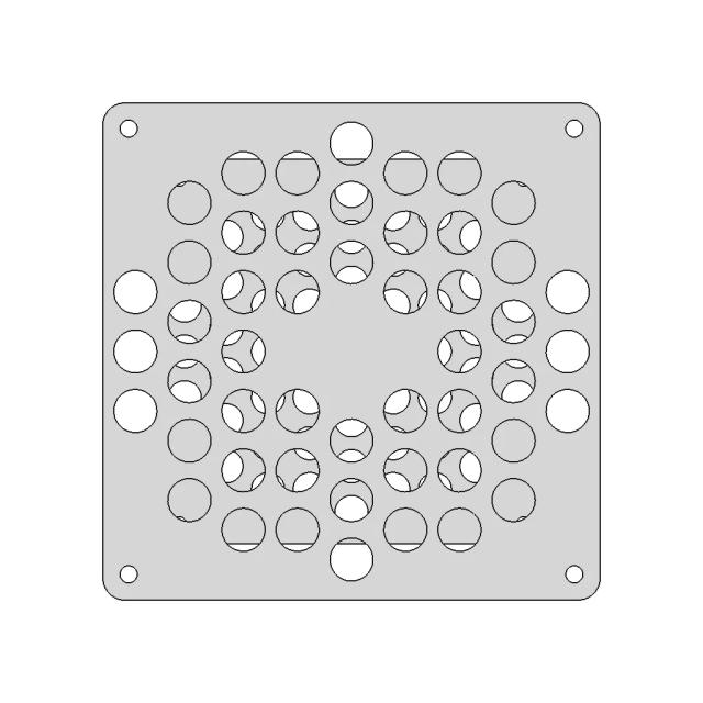 Grid For Fan 92X92 - Downloadable CAD Representation