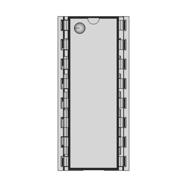 Dip16N Socket With Ic - Downloadable CAD Representation