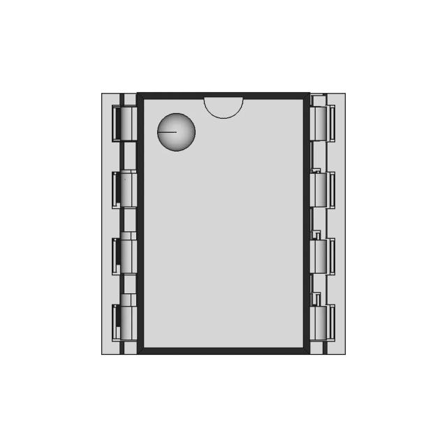 Dip8 Socket With Ic | High-Quality CAD Model