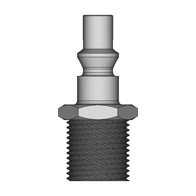Air Fitting 3/8" Bsp With Check Valve - Downloadable CAD Representation
