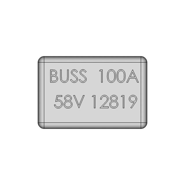 100A Mrbf Terminal Fuse | High-Quality CAD Model