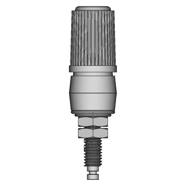 4Mm Female Banana Jack Socket High Current 30A M5 | High-Quality CAD Model