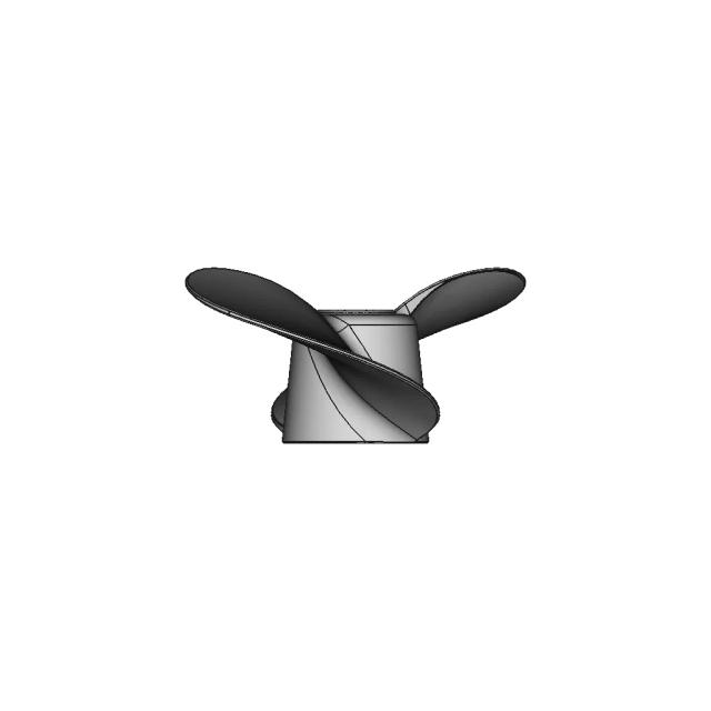The Propeller Of The Old Outboard Boat Motor "Moskva", "Moskva M", "Moskva 12.5". - Downloadable CAD Representation