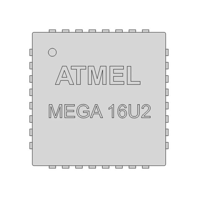 Atmel Mega 16U2 | High-Quality CAD Model