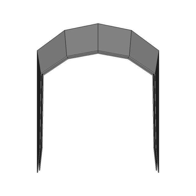 Parabrisas 6 Paneles Embarcación Náutica - Downloadable CAD Representation