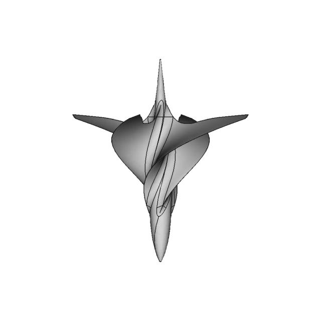 Streamlined Propeller With Ogive Hub - Concept Design - Downloadable CAD Representation