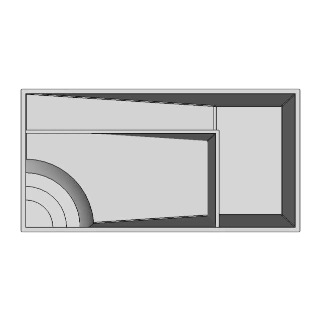 Fiberglass Rectangular Pool - Standard Mechanical Component