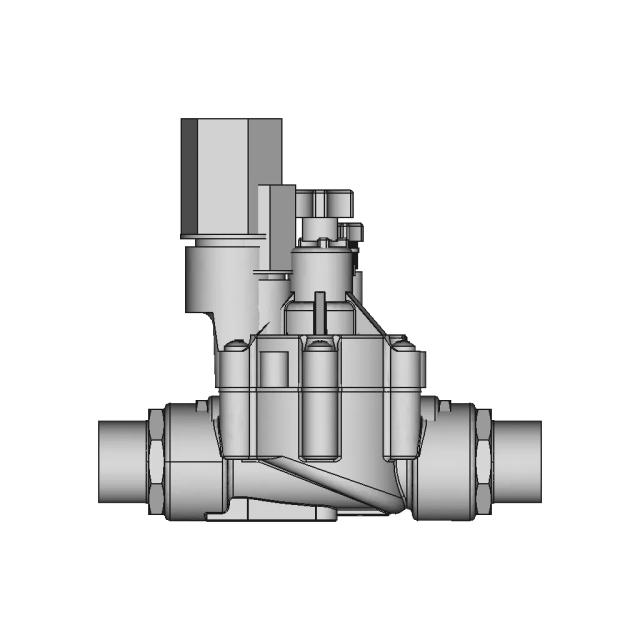 Rainbird Dv100 With Ø 63 X 50 X 2" Adaptator Fittings | 3D Engineering Design File