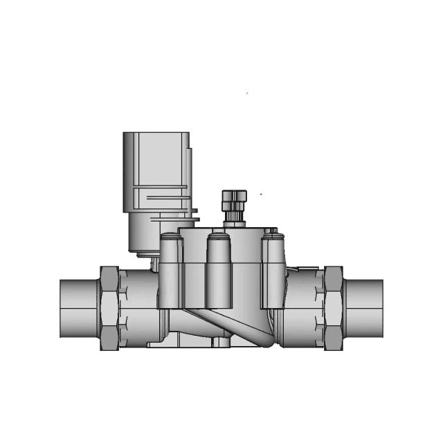 Rainbird Dvf100 With Ø 32 X 25 X 1" Adaptator Fittings | High-Quality CAD Model