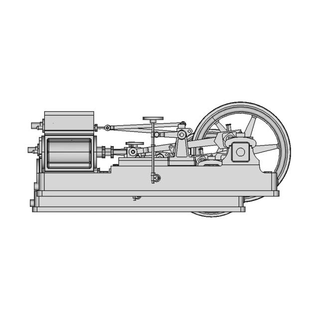 Dual Cylinder Steam Engine | High-Quality CAD Model