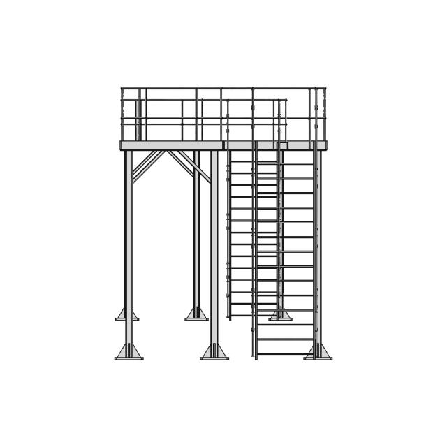 Steel Fabticated Platform | High-Quality CAD Model