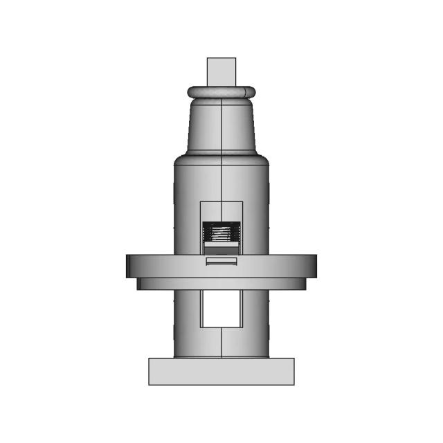 Single Tool Post Assembly | 3D Engineering Design File