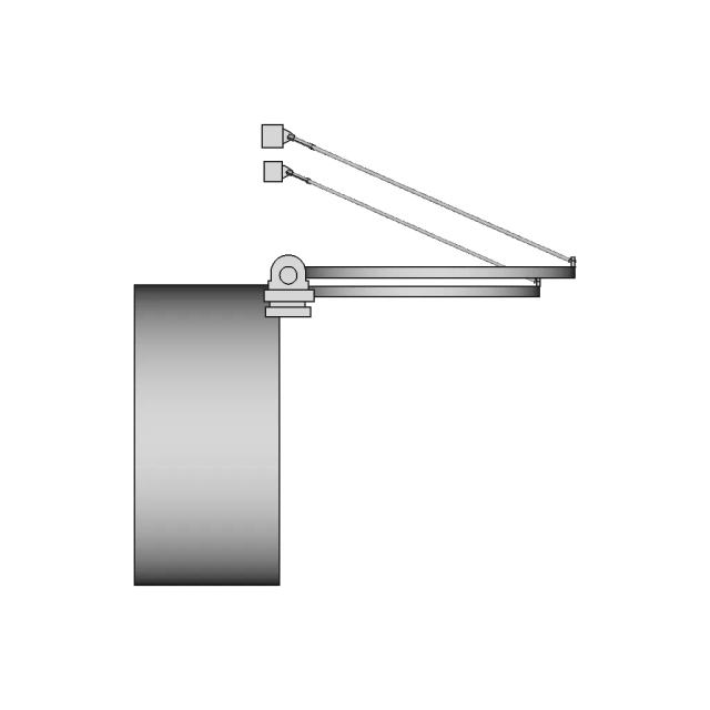 Sistema De Tampa De Encanamento Com Apoio Em 2 Mancais Fixos E Um Cabo - Standard Mechanical Component