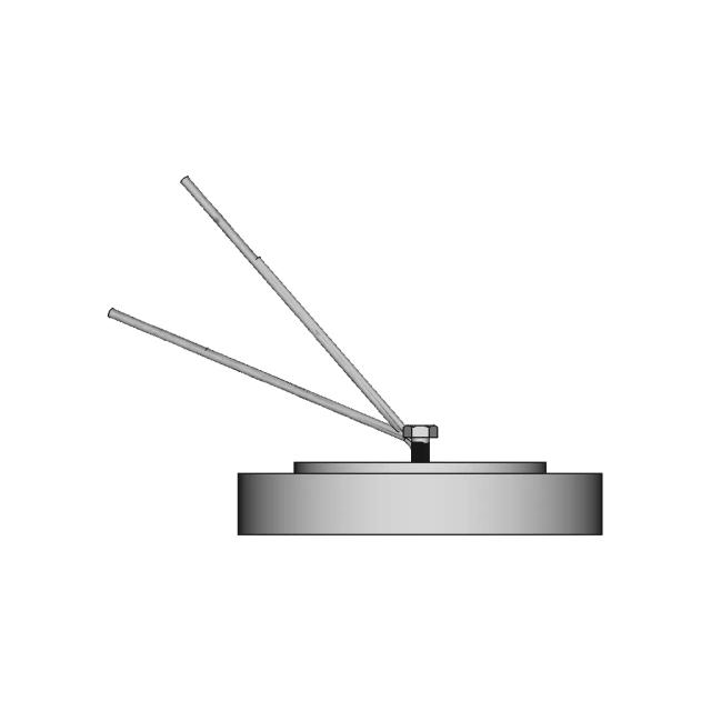 Parafuso Fixo Puxado Por 2 Cabos | High-Quality CAD Model