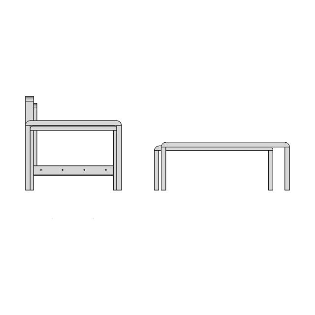Wooden Furniture - Downloadable CAD Representation