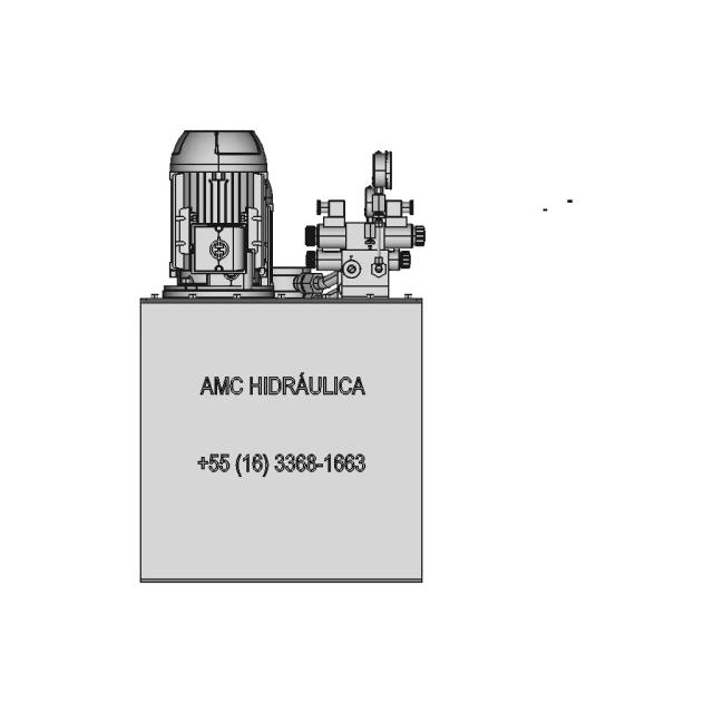 Hydraulic Power Unit Hydraulic Unit 10L Min 3Hp 80L Tank - Downloadable CAD Representation