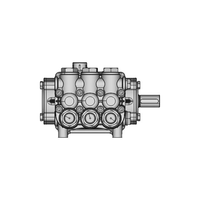 Hawk High Pressure Pump Series Nmt | High-Quality CAD Model