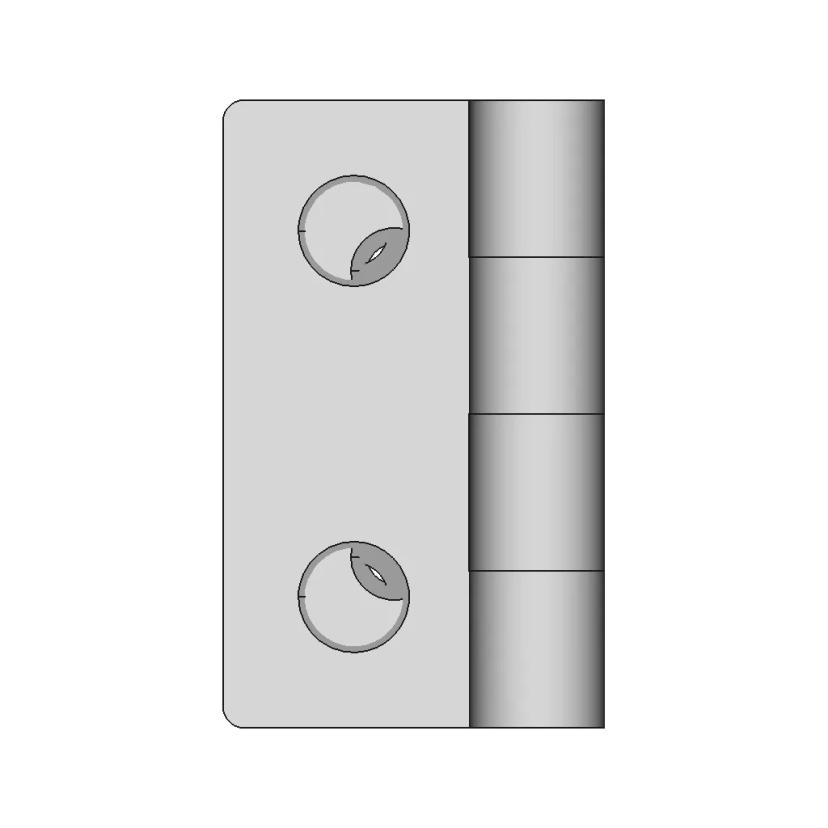 Mensan 60X60X3 Mm Hinge Mentese By Sby | High-Quality CAD Model