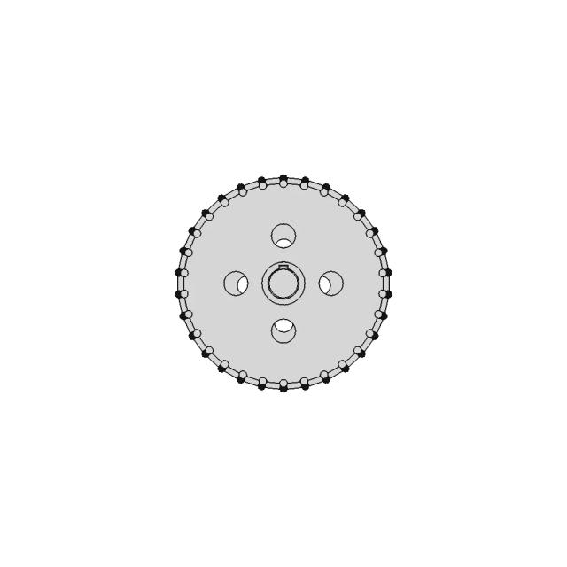 Conveyor Pulley With Metal Rods | High-Quality CAD Model