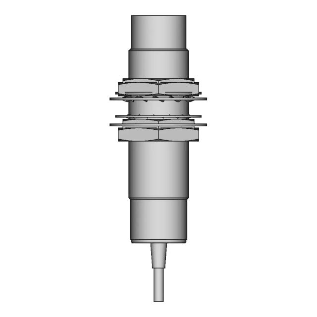 Round Threaded Inductive Proximity Sensors M8 M12 M18 M30 Flush Extended Ends | 3D Engineering Design File