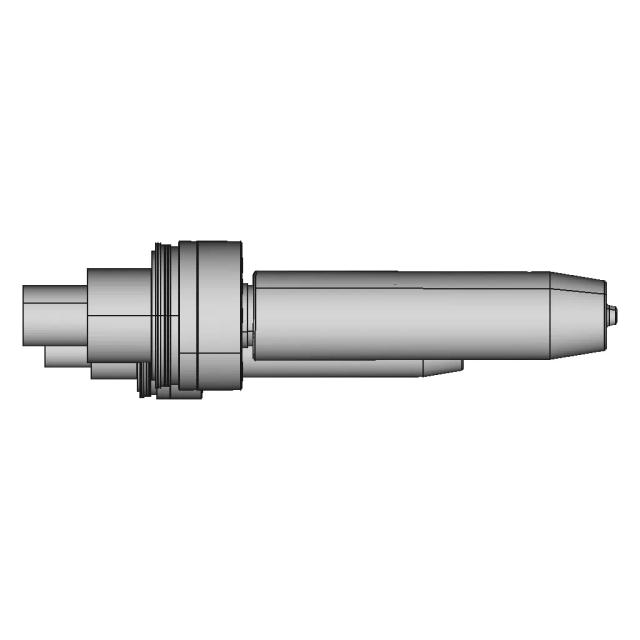 Mandrel Collet Chucks With Clamped Workpiece On The Lathe Shaft | High-Quality CAD Model