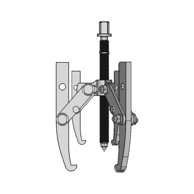 Three Jaw Bearing Puller - Downloadable CAD Representation