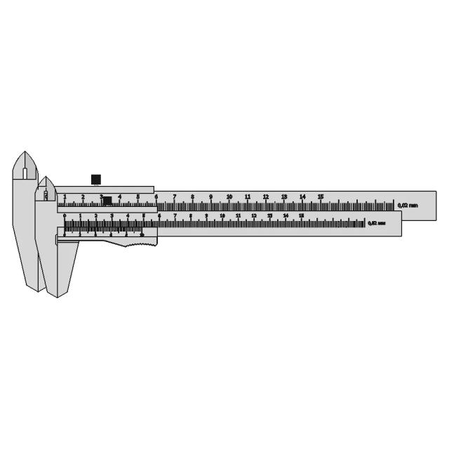 Mechanical Caliper 150 0 02 | 3D Engineering Design File
