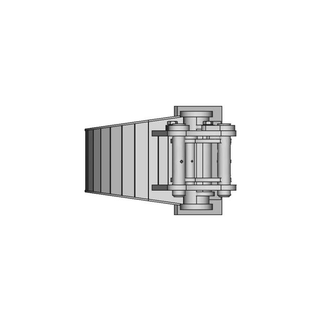 Mini Digger Bucket 200Mm - Downloadable CAD Representation