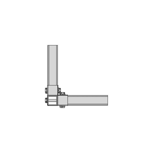 Square Tubes Bracket | 3D Engineering Design File