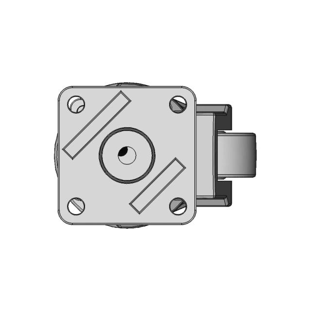 Gd 120F Leveling Caster | 3D Engineering Design File