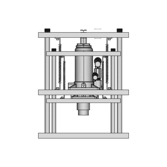 Hydraulic Press Machine | High-Quality CAD Model