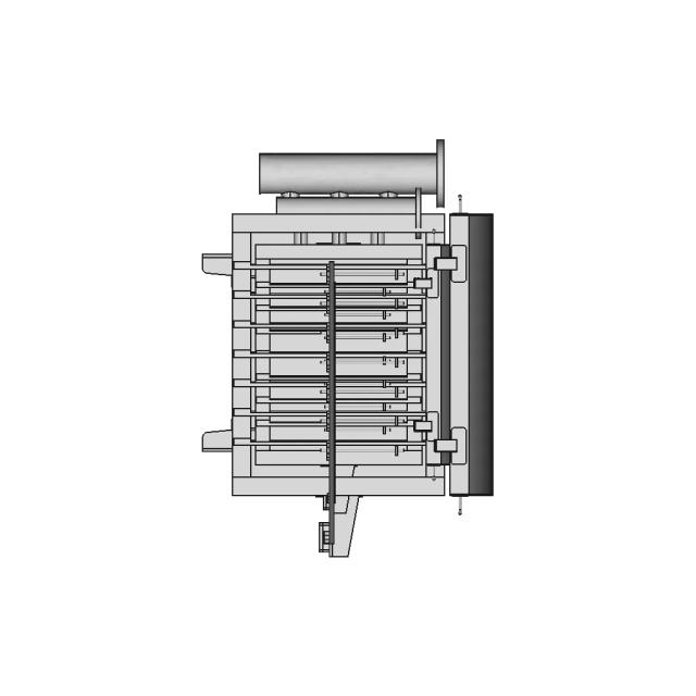 Full Size Electrowinning Cell 6 X 7 - Standard Mechanical Component