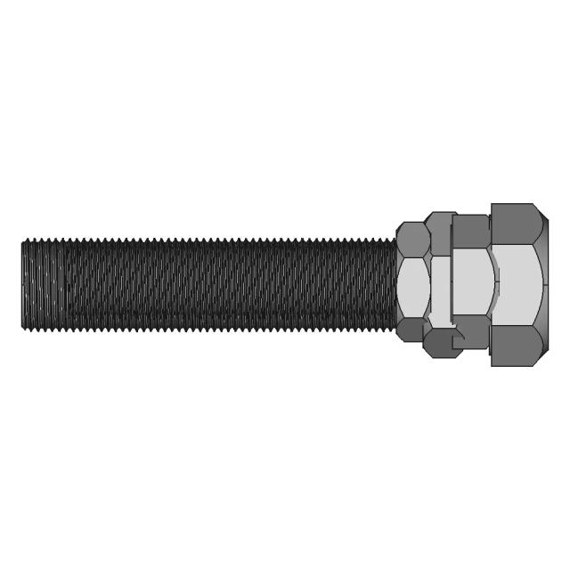 Nut And Bolt M20X1 5X100 | 3D Engineering Design File