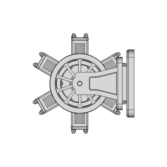 Radial Engine Pneumatic | High-Quality CAD Model