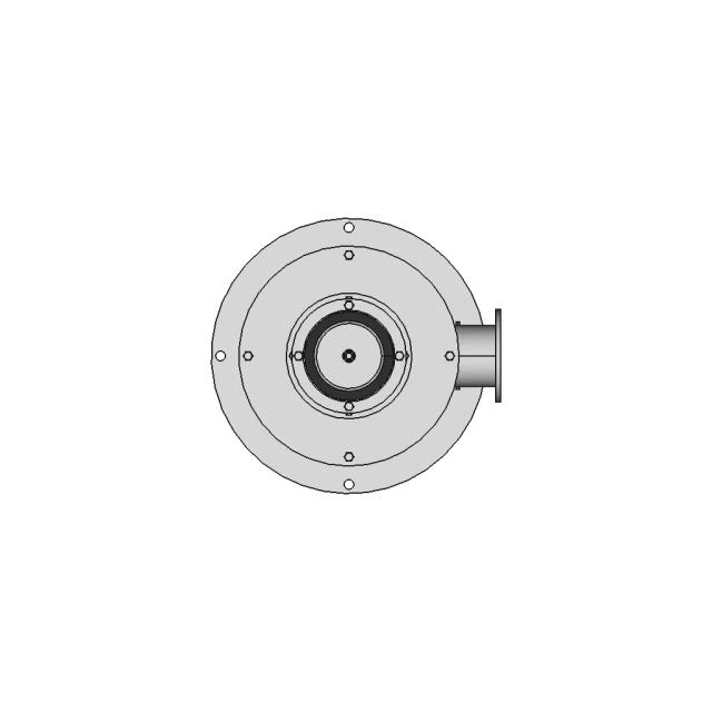 Vacuum Angle Gate Valve With Remote Control - Standard Mechanical Component
