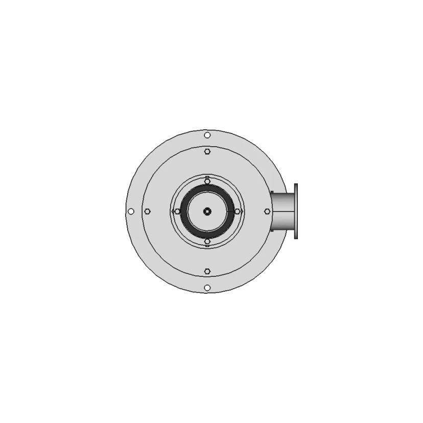 Vacuum Angle Gate Valve With Remote Control - Standard Mechanical Component