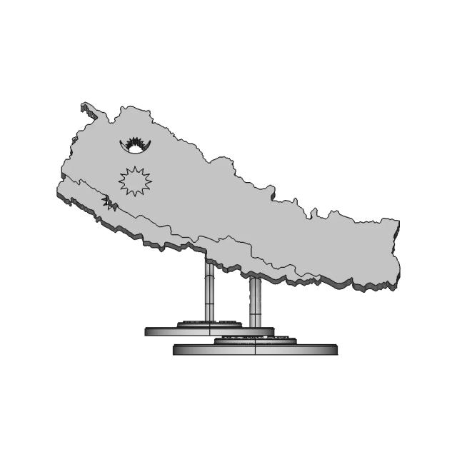 Nepal Map - Standard Mechanical Component