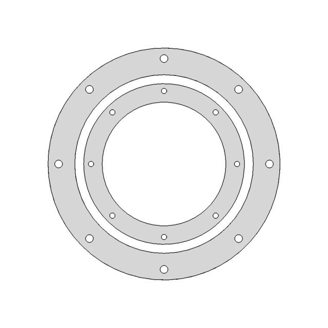 Flange Ducting 10 Inch - Downloadable CAD Representation