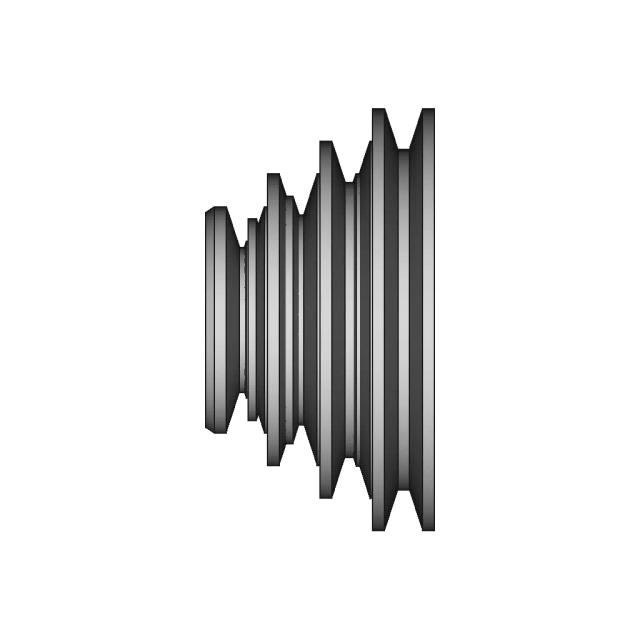 Polia Escalonada - Downloadable CAD Representation