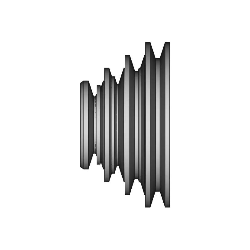 Polia Escalonada - Downloadable CAD Representation