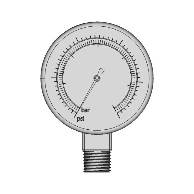 Pressure Gauge | High-Quality CAD Model