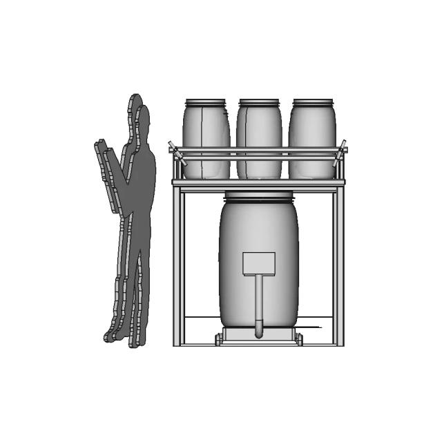 Barrel Rack 1 | CAD Model for Chemical Industry