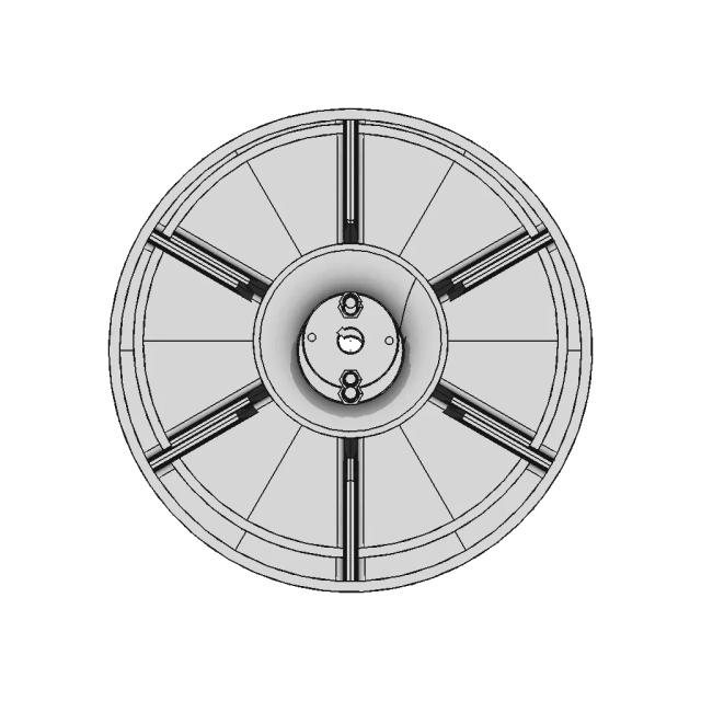 Radial Blade Blower Wheel 1 | CAD Model for Chemical Industry