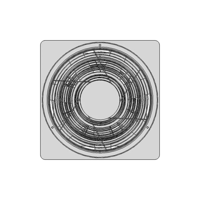 Electric Explosion Proof Blower Ventilator 4450 Cfm 16 | CAD Model for Chemical Industry