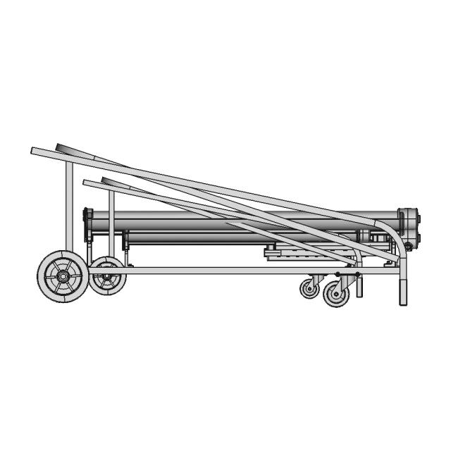 Explosion Proof Paint Spray Booth Light On Dolly | CAD Model for Chemical Industry
