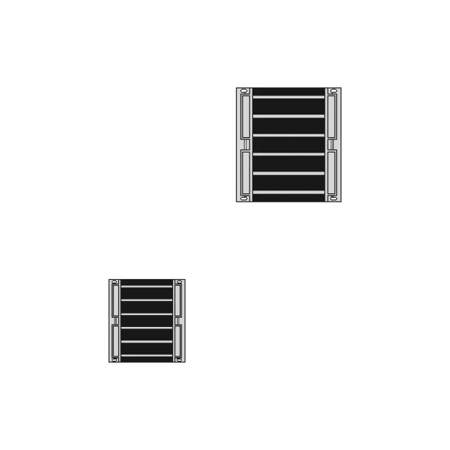 Ptc Heating Module 110V 1500W Ceramic Air Heater | CAD Model for Energy Systems