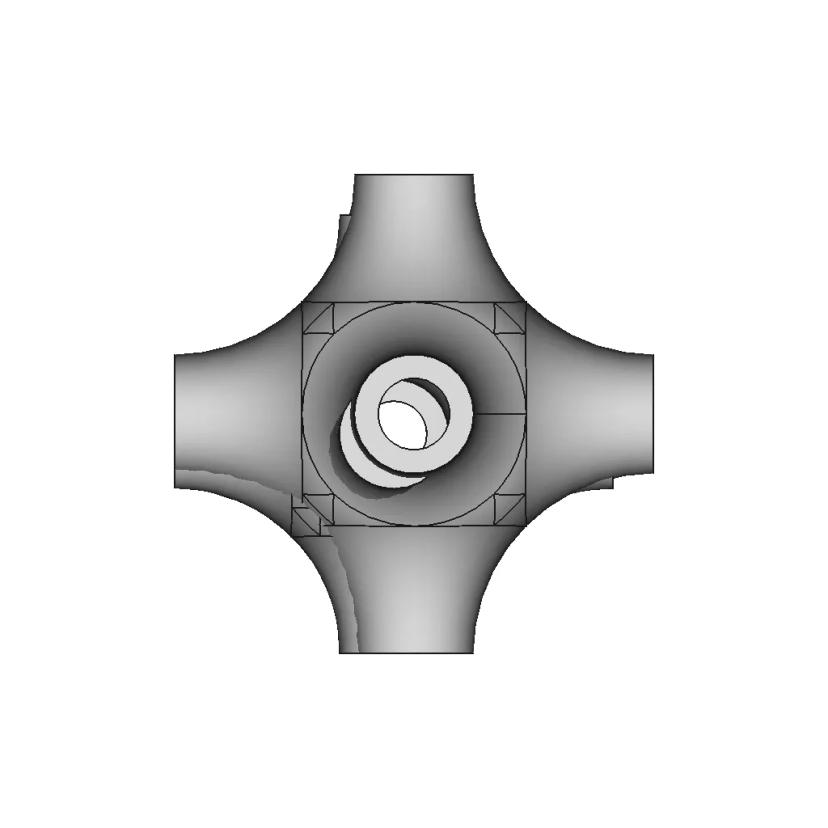 Triply Periodic Minimal Surface Schwarz P Surface 1 | CAD Model for Energy Systems